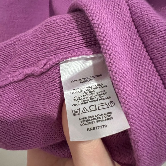 New Ann Taylor Factory Cotton Purple Cardigan with Gold Buttons 100% Cotton - Picture 8 of 9